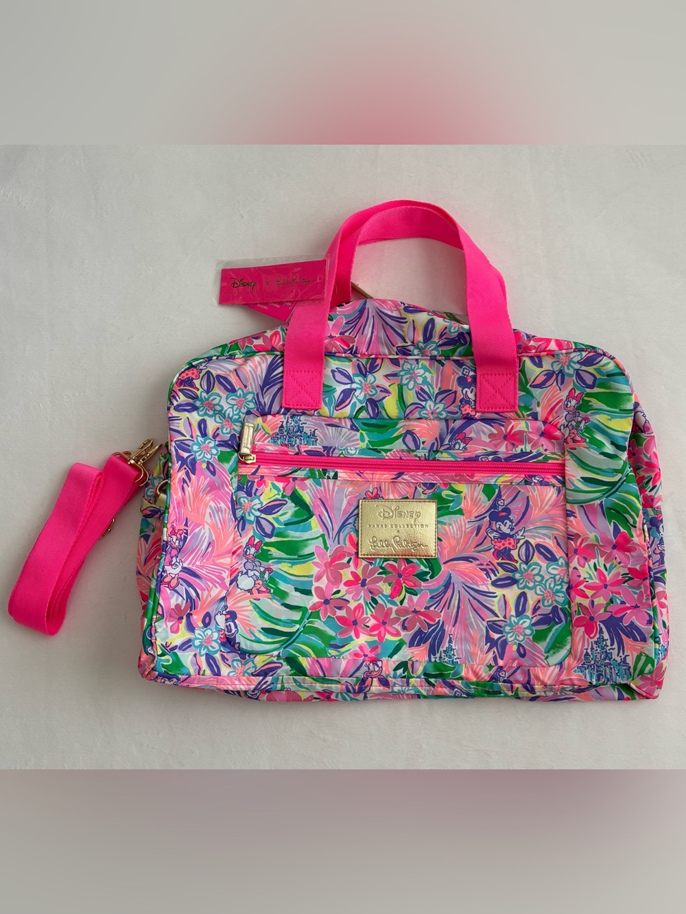Lilly Pulitzer Disney Parks Collection Beale Weekender Bag Disney Dreamin NWT